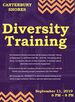 Picture of Diversity training purple and orange wavy lines; Diversity Training; Flyer; Purple; 