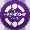 Picture of purple circle with lines and a do,. The Friendship Circlenshi f