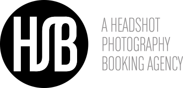 Picture of black circle with white letters HSB and grey letters A HEADSHOT PHOTOGRAPHY BOOKING AGENCY